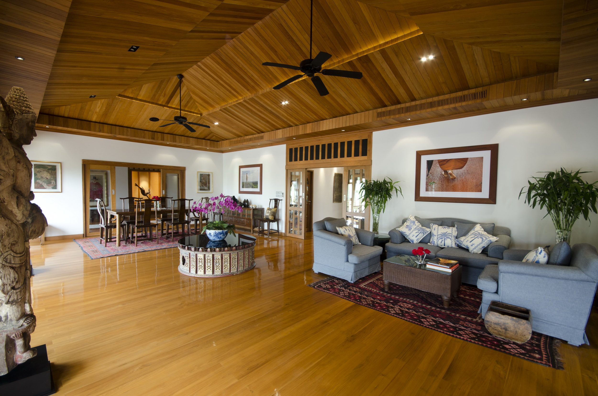 Living Room 2, Baan Sak Tong Villa